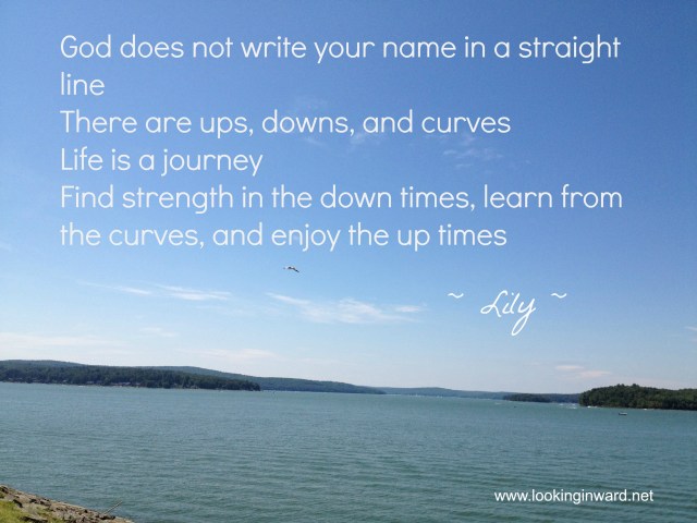 God doe not write your name in a straight line